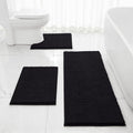HOMEIDEAS 3 Pieces Bathroom Rugs Set for Ultimate Comfort