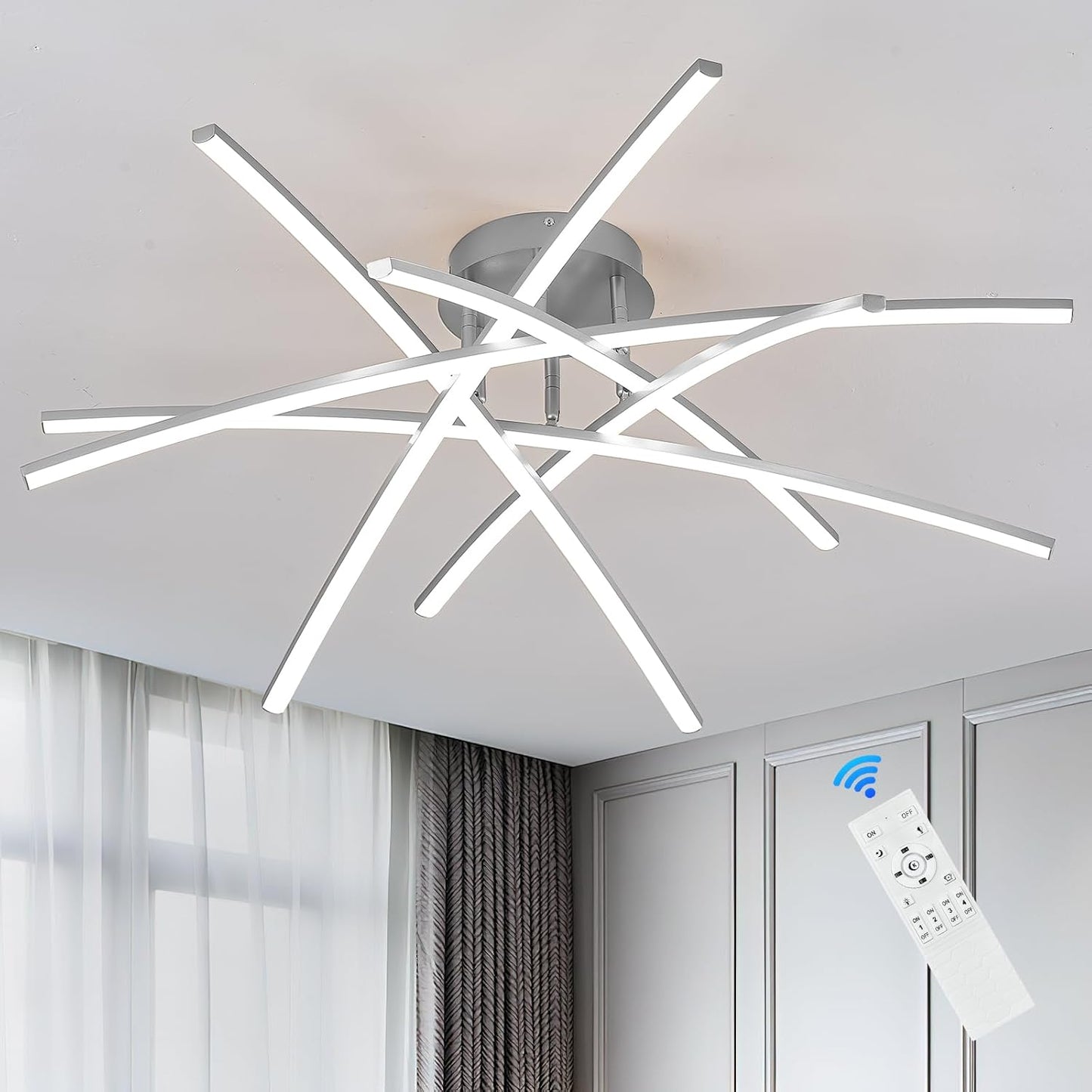 Dimmable LED Chandelier for Modern Ceiling Lighting Needs