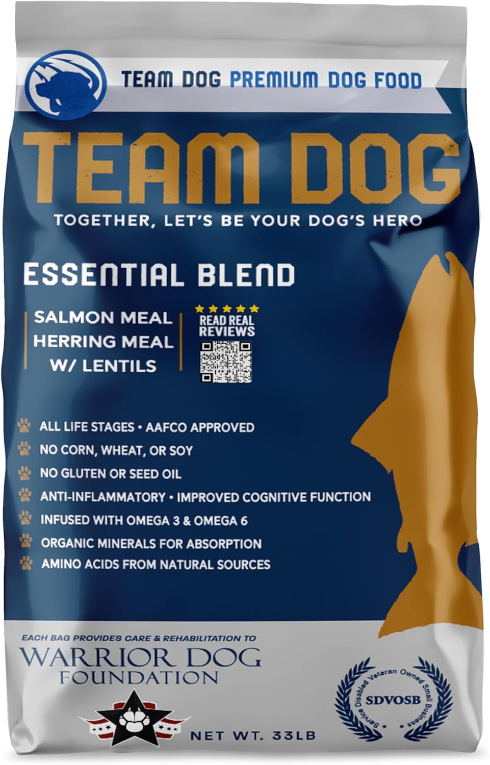 Premium Herring & Salmon Dog Food for Sensitive Stomachs