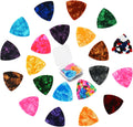 Triangle Guitar Picks Variety Pack - 21 Celluloid Picks with Case