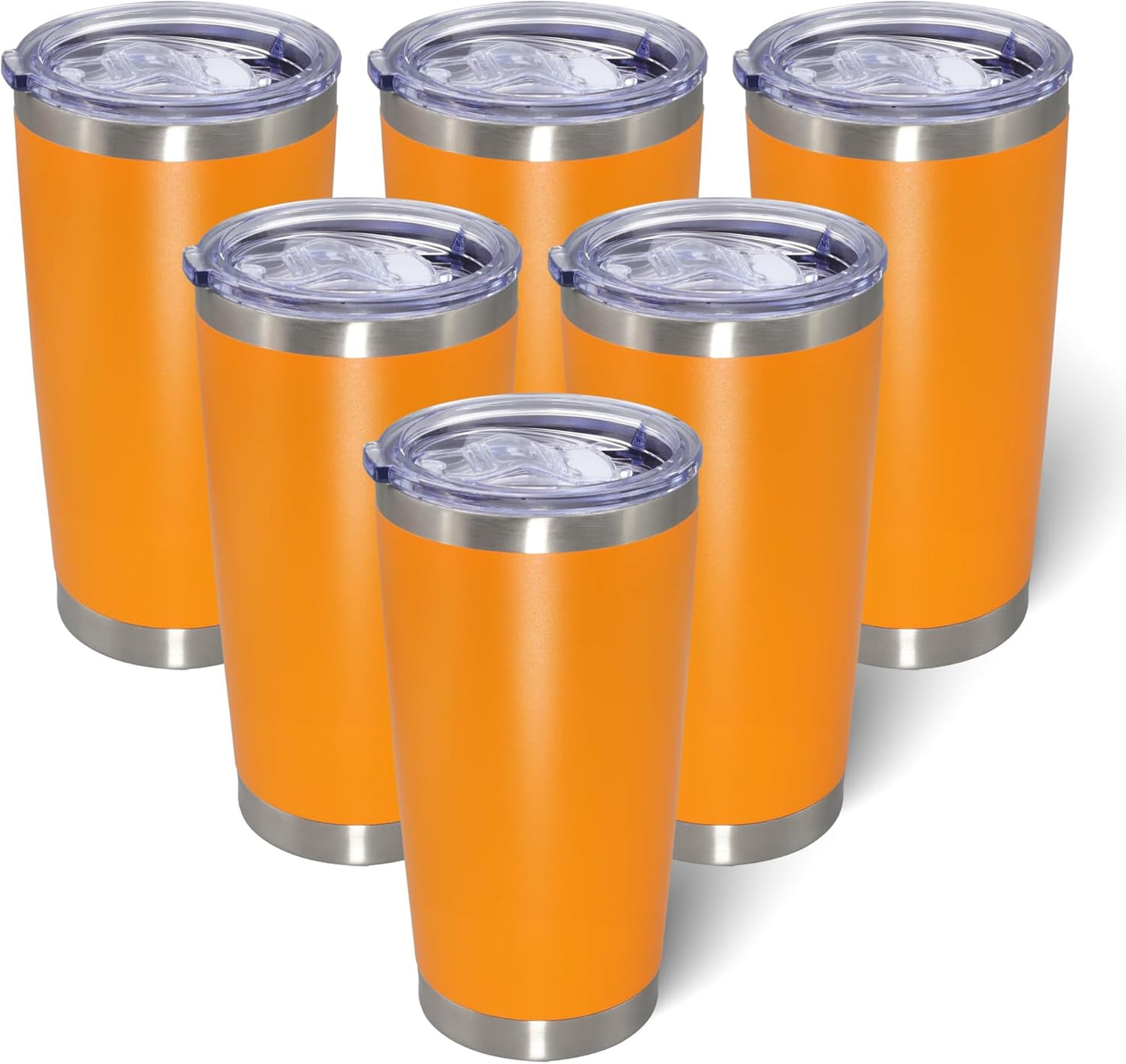 20oz Stainless Steel Tumblers with Lid for Hot and Cold Drinks