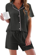 Ekouaer Pajamas Set for Women Short Sleeve Button Down PJs - Soft Sets