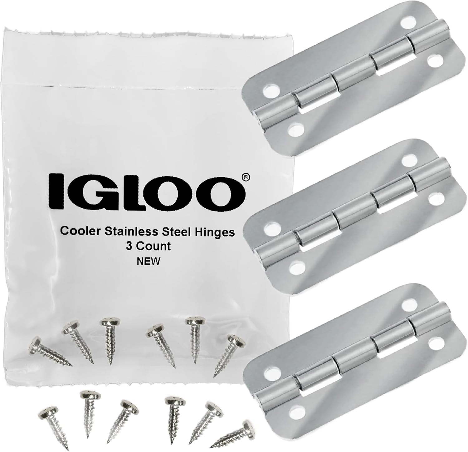 Igloo Cooler Set: Durable Stainless Steel Hinges