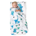 JumpOff Jo Nap Mat for Kids - Cozy Blue Dino Rest Mat