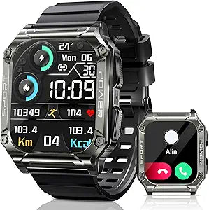 PASONOMI Smart Watch for Men - Military-Grade Fitness Tracker