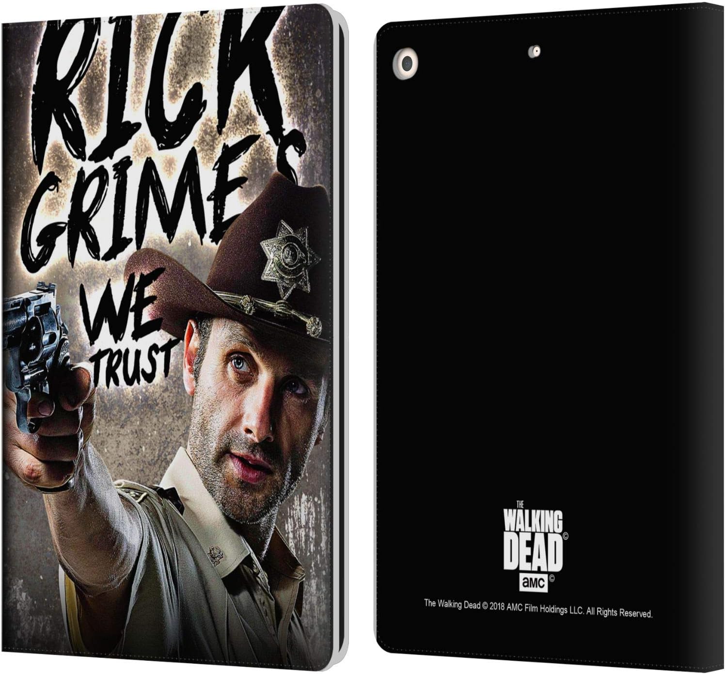 AMC The Walking Dead Rick Grimes Leather Wallet Case for iPad