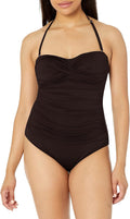 Anne Cole Women's Twist Front One Piece Swimsuit for Flattering Fit