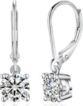 YODEWA Moissanite Earrings for Women in 18K White Gold