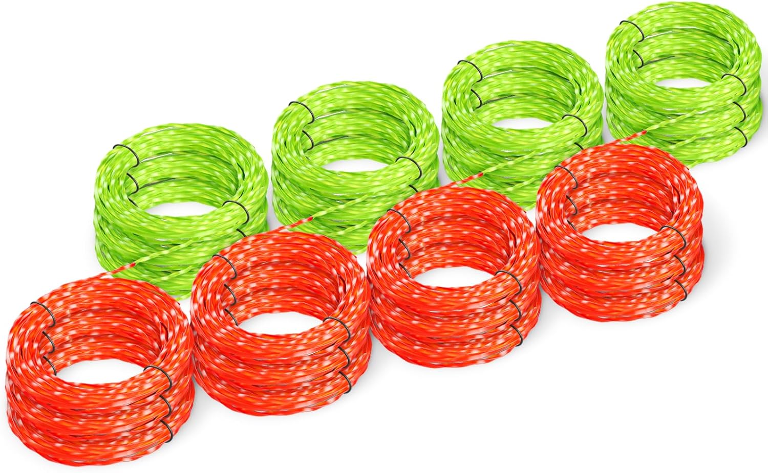 Eventronic 12 Pack AL2420PD Dual Color Pre-Cut 0.095 168Ft String Line - Compatible with EGO 15-Inch Trimmers