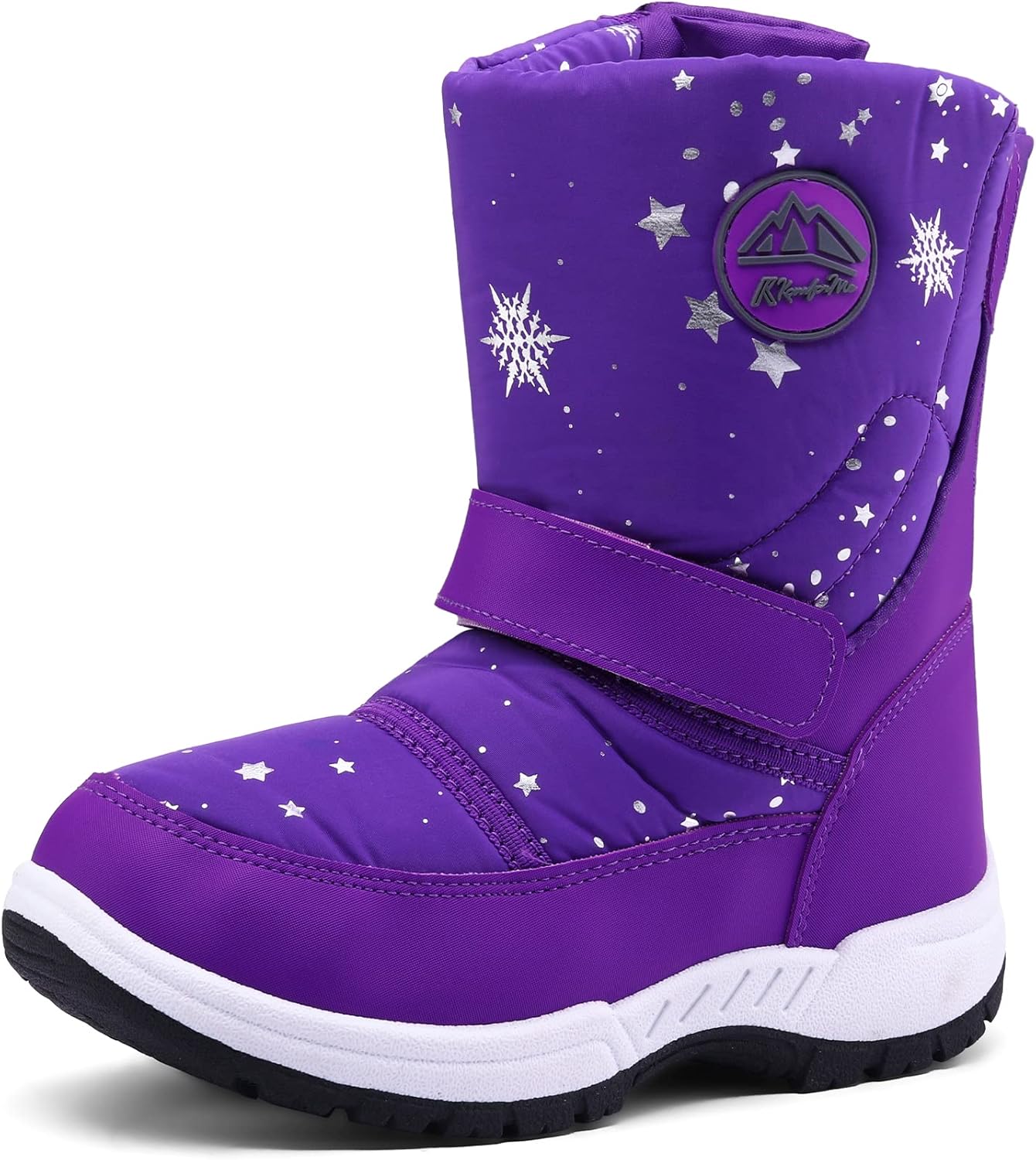 K KomForme Boys Girls Snow Boots Waterproof Winter Outdoor Boots