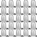 Drawstring Backpack Bags 60 Pack White Bulk - Practical Gym & Travel