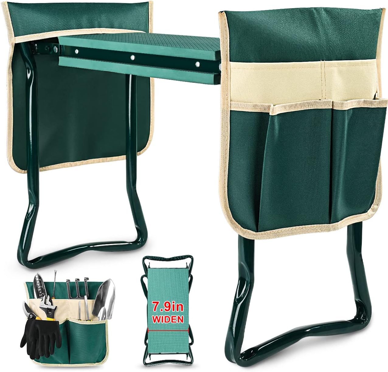 KVR Upgraded Garden Kneeler and Seat for Comfortable Gardening