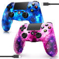 Wireless Controller for PS4 2 Pack - Dual Shock, Touchpad, Headset