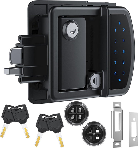 Keyless RV Door Lock with Remote and Bluetooth for Trailers