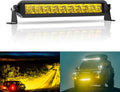 Amber LED Light Bar 12 in Single Row - High Bright Fog Driving Light