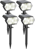 Solar Spot Lights Outdoor 92 LED 1000 Lumens - Bright Pathway Lighting