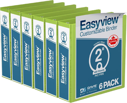 Easyview Premium 3-Ring Binders for School or Office Use