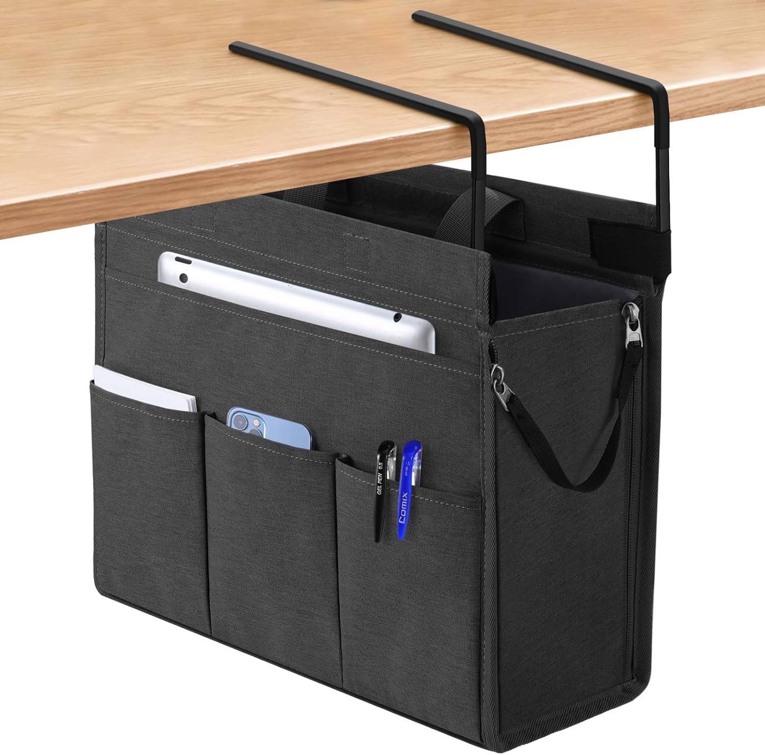 MASTLU Under Desk Storage Bag - Organize Easily!