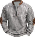 Stay Cozy in Style: Quarter Zip Men's Sweatshirt