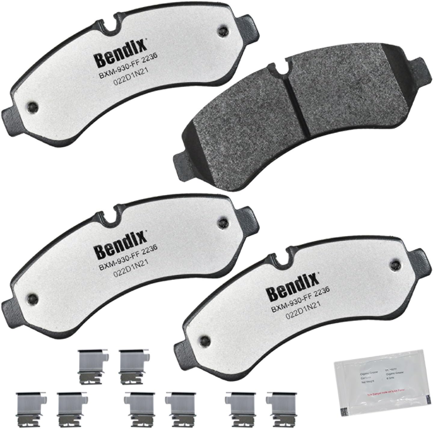 Bendix Fleet Metlok MKD2236FM Semi-Metallic Brake Pads