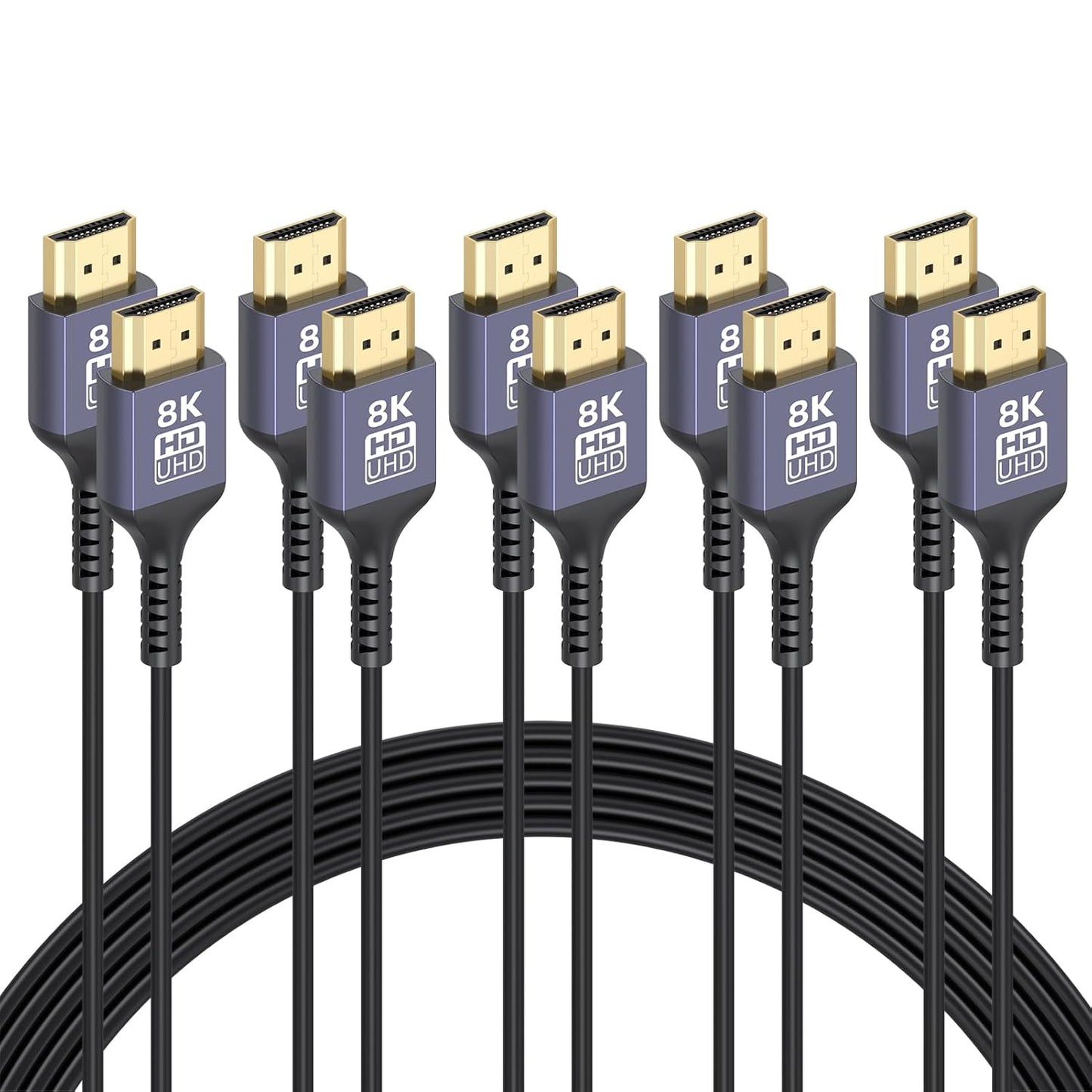 8K Ultra Thin HDMI Cable 6.6FT for Gaming and Home Use