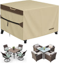 RICHIE Outdoor Patio Furniture Cover for Square Table & Chairs