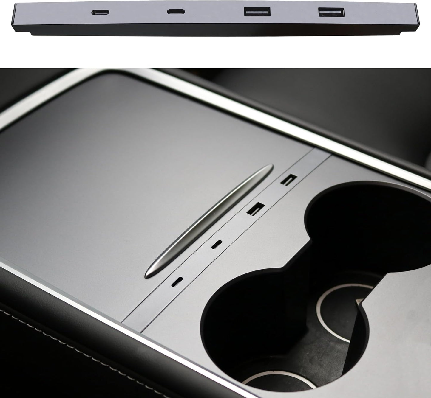 Tesla Car USB-C Fast Charger Hub - Leikaendi