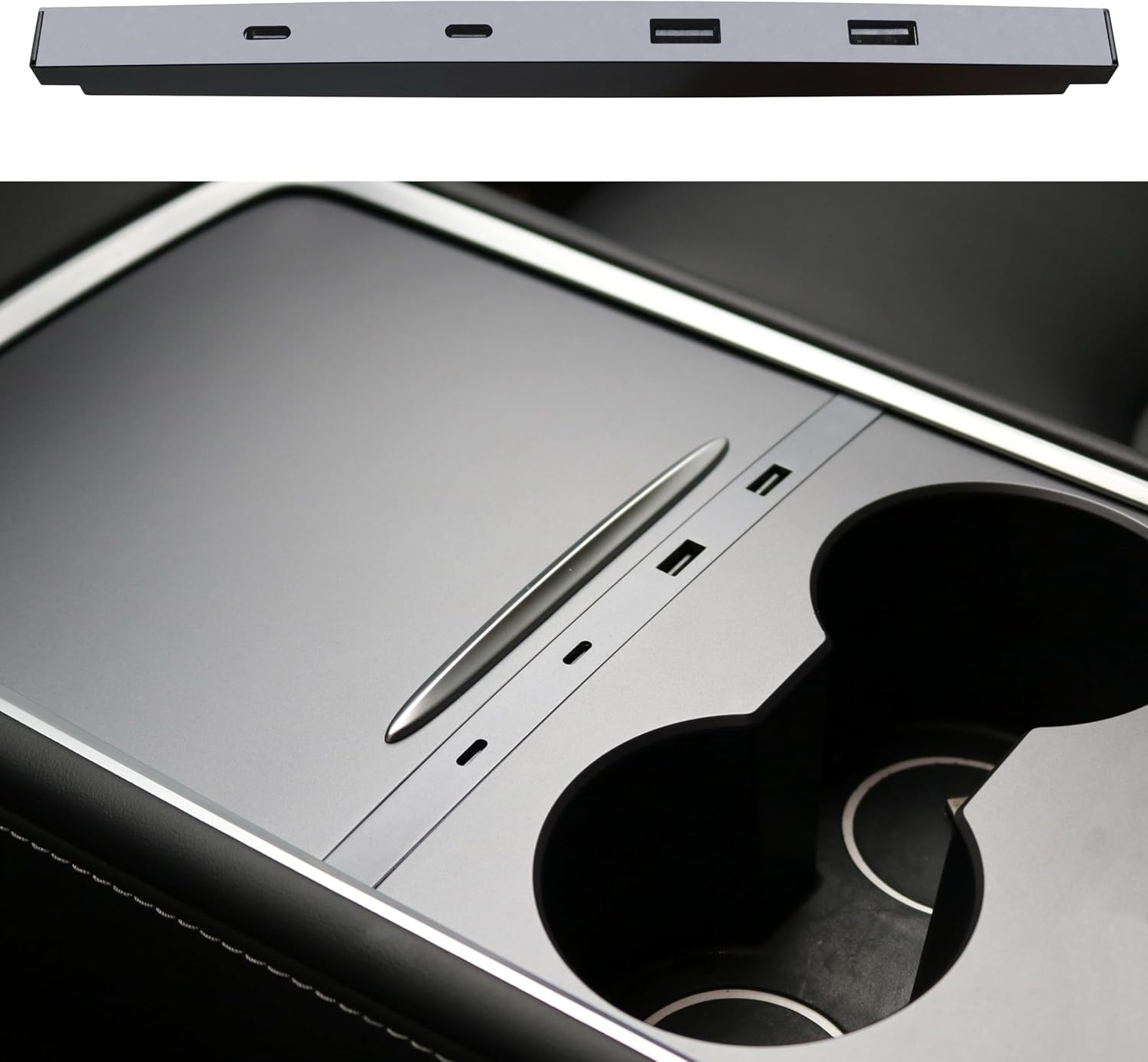 Tesla Car USB-C Fast Charger Hub - Leikaendi