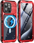 WIFORT iPhone 15 Pro Waterproof Case - Metal Full Body Defender