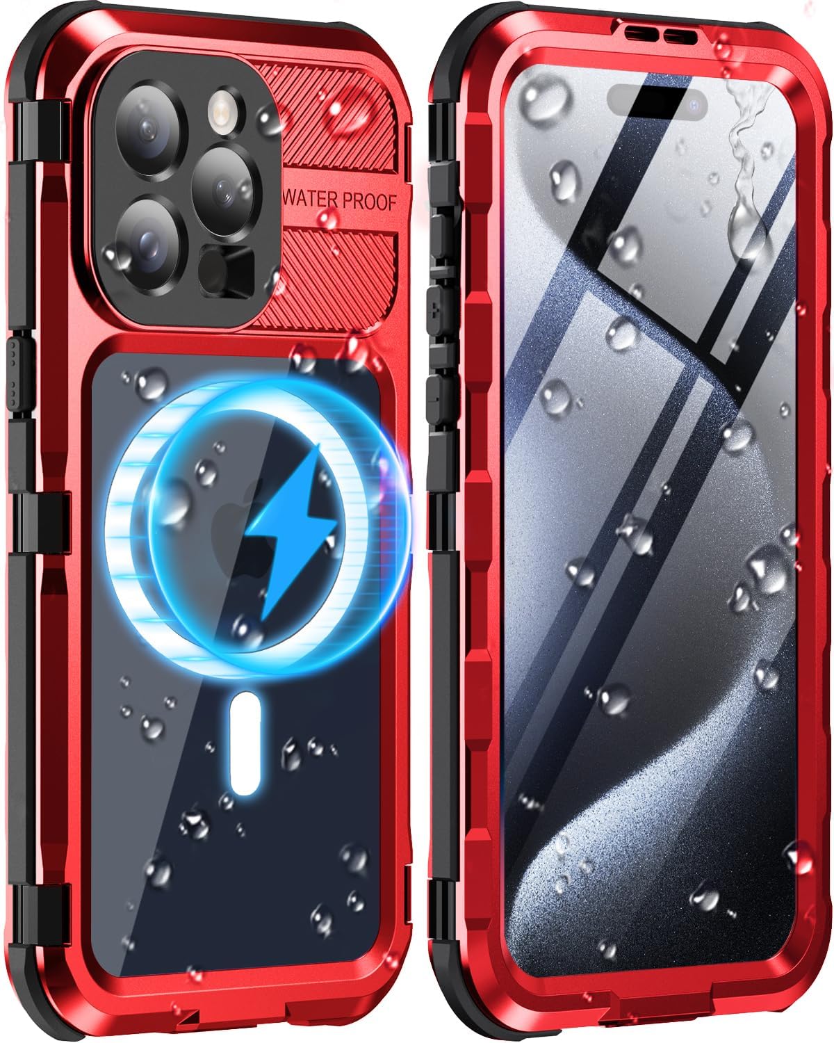 WIFORT iPhone 15 Pro Waterproof Case - Heavy Duty Protection