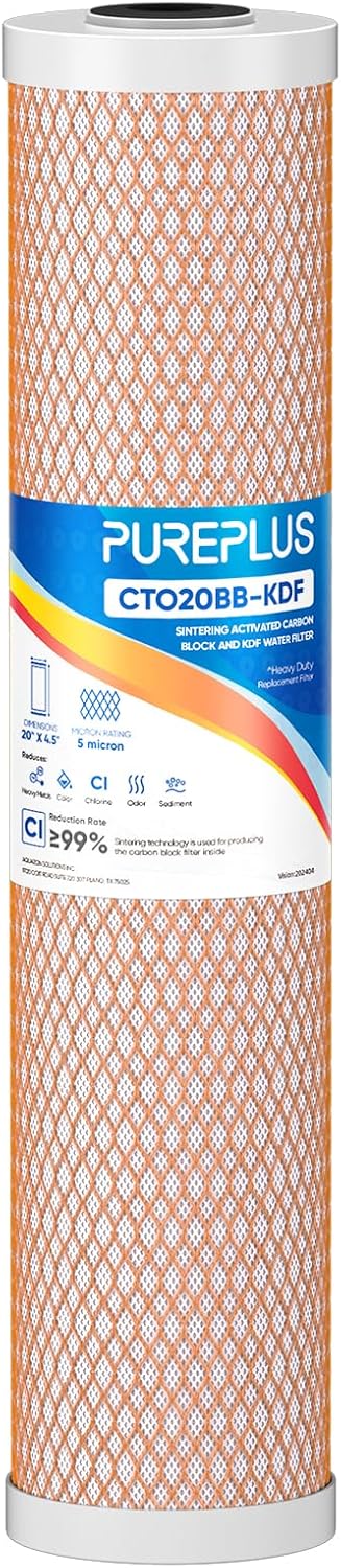 PUREPLUS 5 Micron 20in x 4.5in Whole House Water Filter