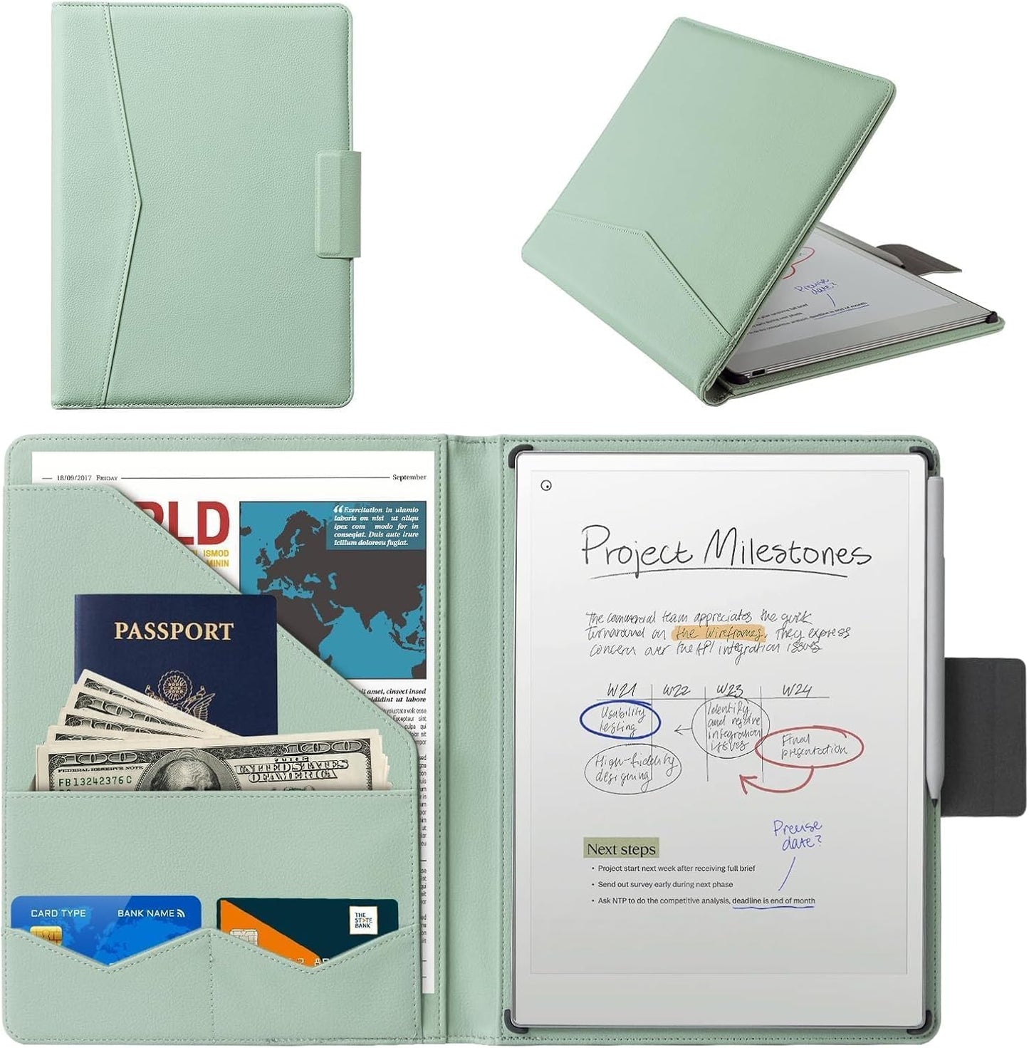 Cobak Premium PU Leather Case for Remarkable Paper Pro 11.8