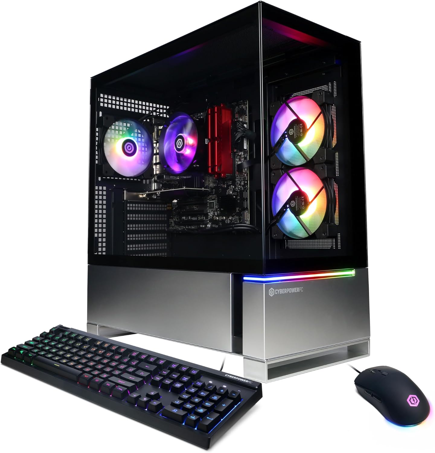 High-Performance CyberPowerPC Gaming PC with Ryzen 5 5500 & Radeon RX 6400