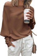 Women's Off Shoulder Batwing Sweater 2025 - Loose Oversized Fit