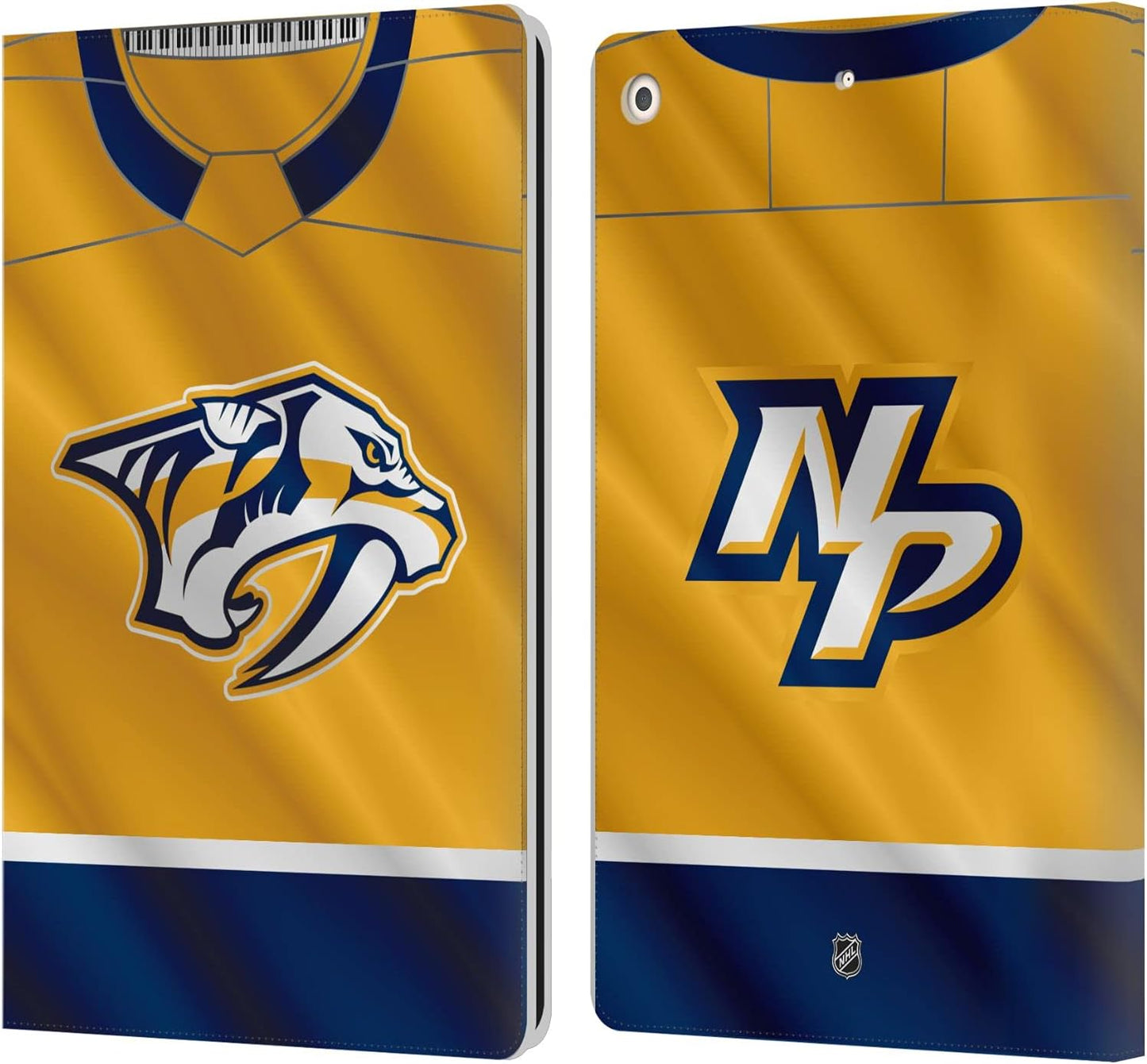 NHL Jersey Nashville Predators Leather Wallet Case for iPad 10.2