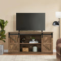 58in Farmhouse TV Stand and Entertainment Center - Sliding Barn Doors