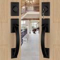Goldenwarm Double Front Door Lock Set in Oil Rubbed Bronze Finish