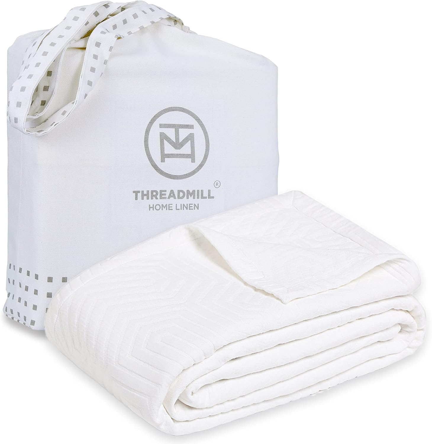 Threadmill Luxury Cotton Twin Blanket for All-Season Comfort