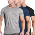 COOFANDY Men's Workout T Shirts 3 Pack - Slim Fit Muscle Tees
