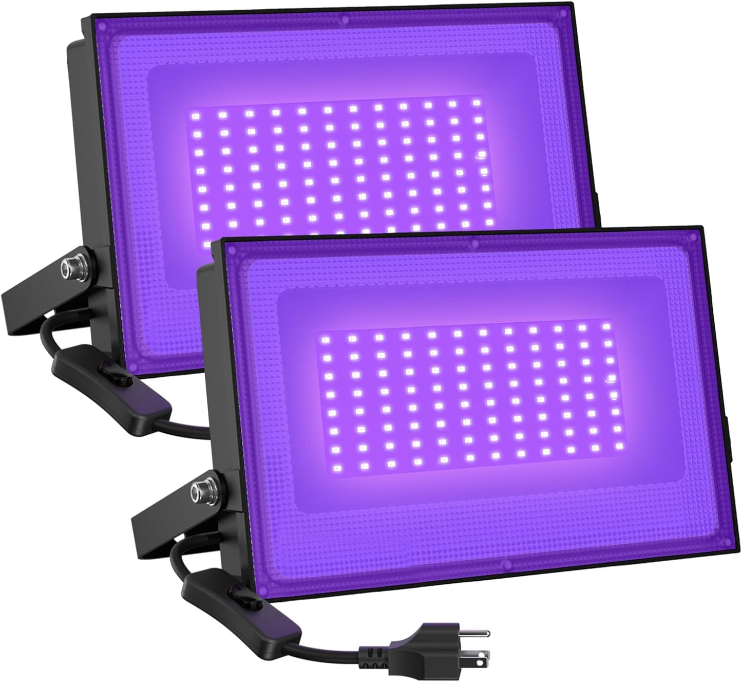 Powerful 60W LED Black Lights for Dance Parties and Halloween