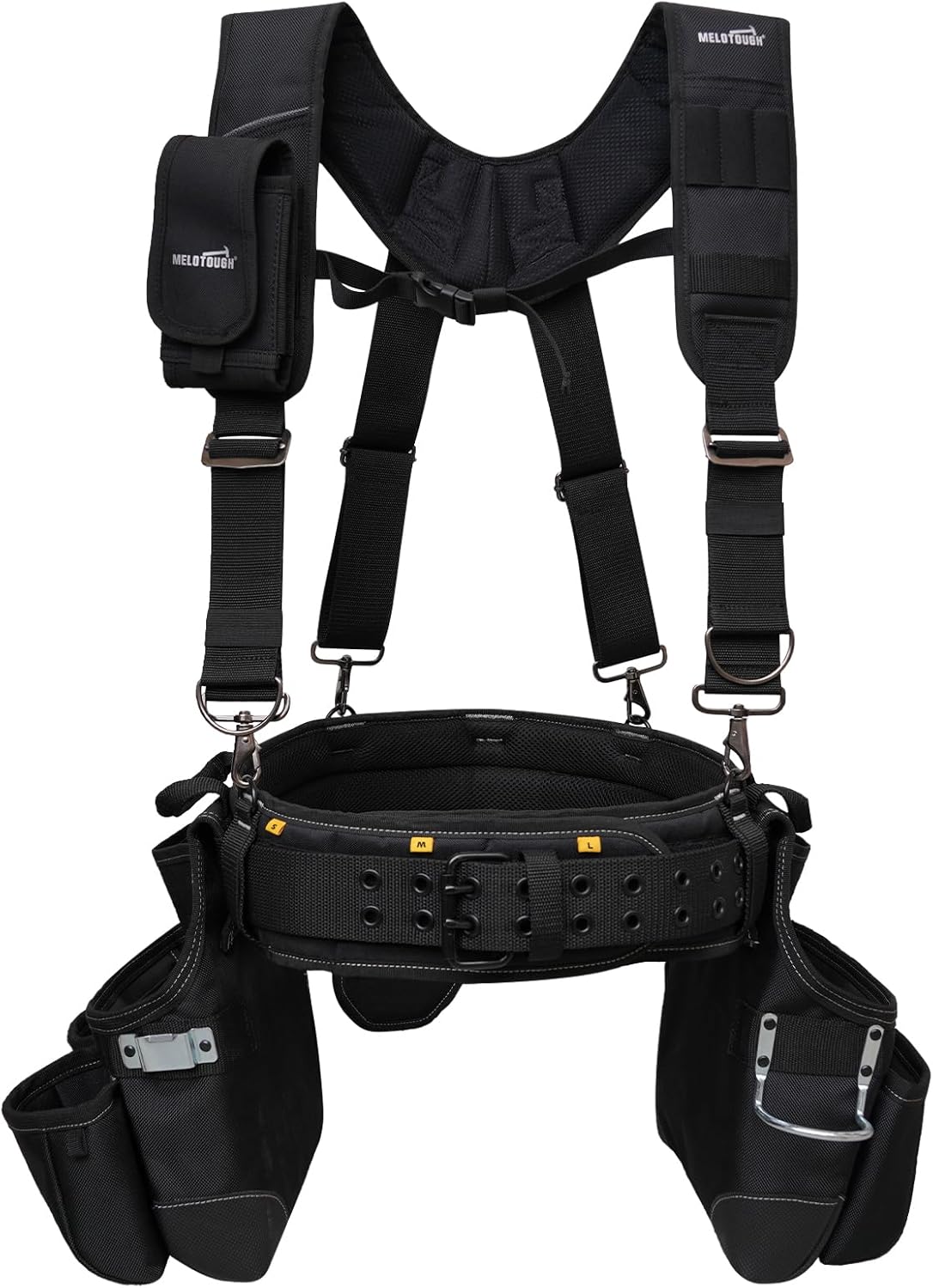 MELOTOUGH Tool Belt with Suspenders for Heavy Duty Use