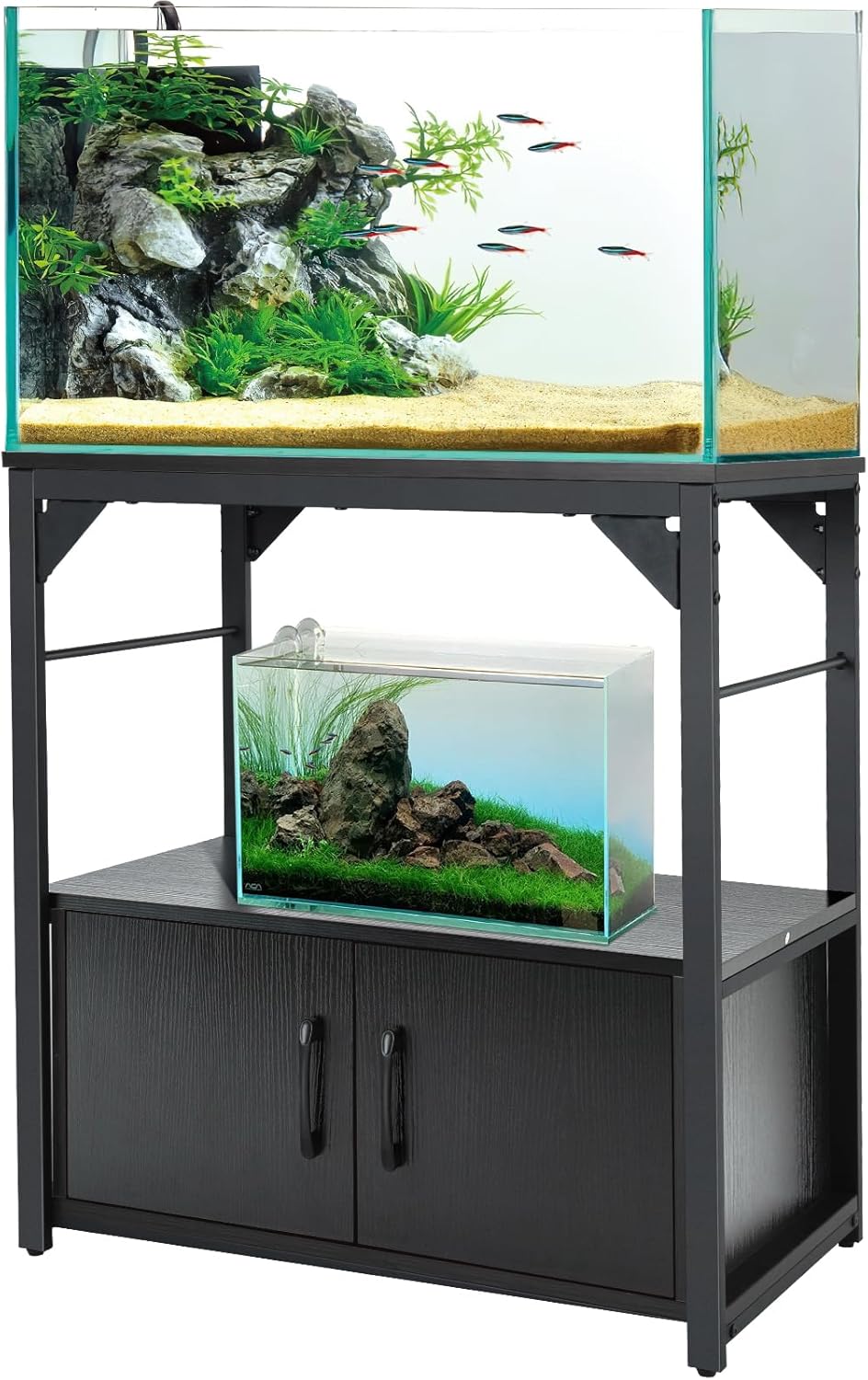 20 Gallon Fish Tank Stand with Storage Cabinet for Fish Lovers