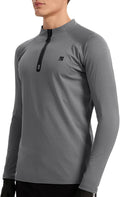 Skinny Quarter Zip Moisture Wicking Running Shirt