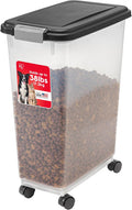 Airtight Dog Food Storage Container with Wheels - Keeps Kibble Fresh
