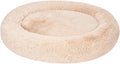 Cozy Donut Pet Bolster Faux Fur Bed for Dogs, 45 in Round