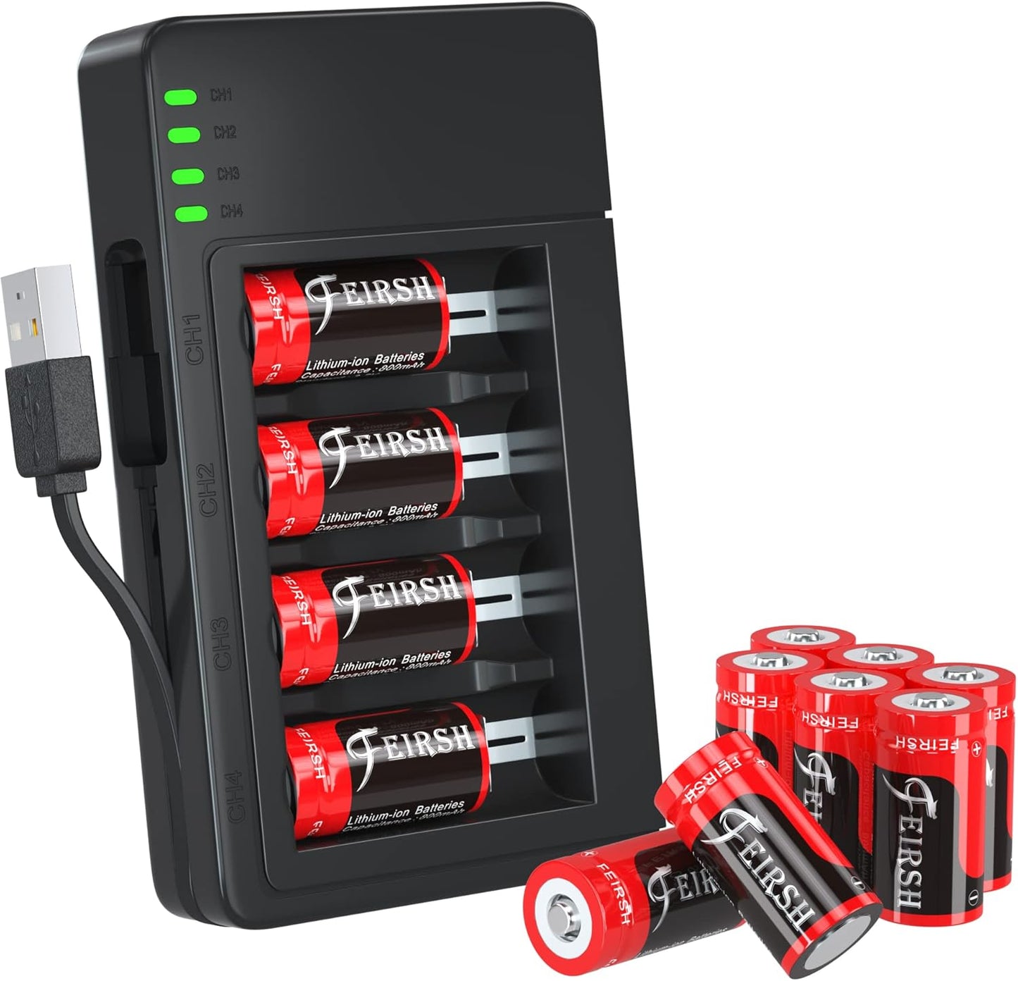 CR123A Rechargeable Batteries for Arlo Cameras and Flashlights
