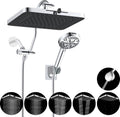 Hibbent Upgraded 5-spray 13ft Shower Head Dual Combo - High Pressure