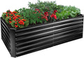 Metal Raised Bed Garden Bed Kit 6x3x2 ft - Tall Galvanized Planter