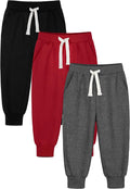 HXP 3 Pack Toddler Sweatpants Cotton Unisex - Soft Everyday Wear