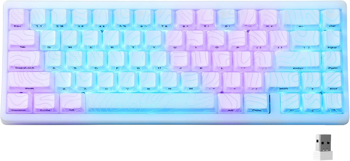 HITIME 60% Wireless Gaming Keyboard: Tri-Mode Mechanical, Hot Swappable, RGB IMD